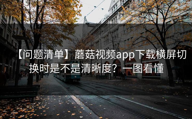 【问题清单】蘑菇视频app下载横屏切换时是不是清晰度？一图看懂